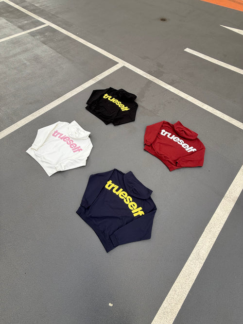 Trueself Hoodie - Red/White