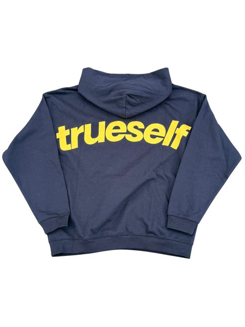 Trueself Hoodie - Dark Blue/Yellow