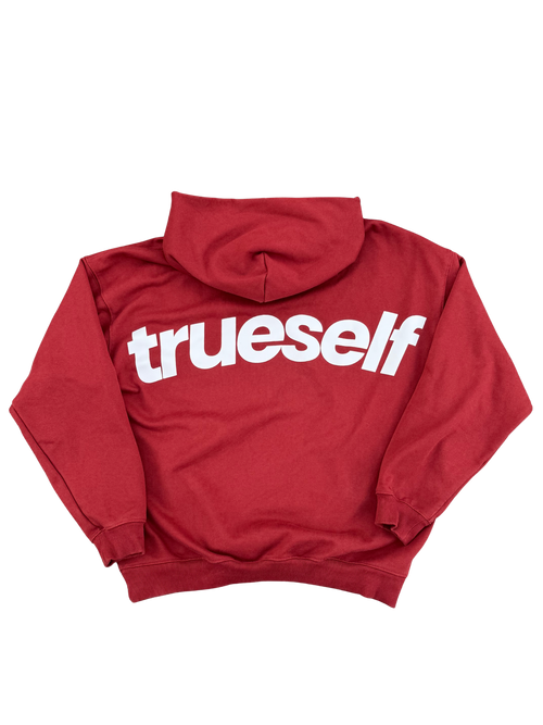 Trueself Hoodie - Red/White