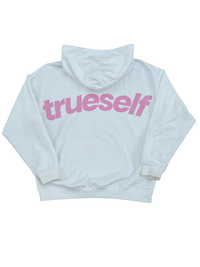 Trueself Hoodie - White/Pink