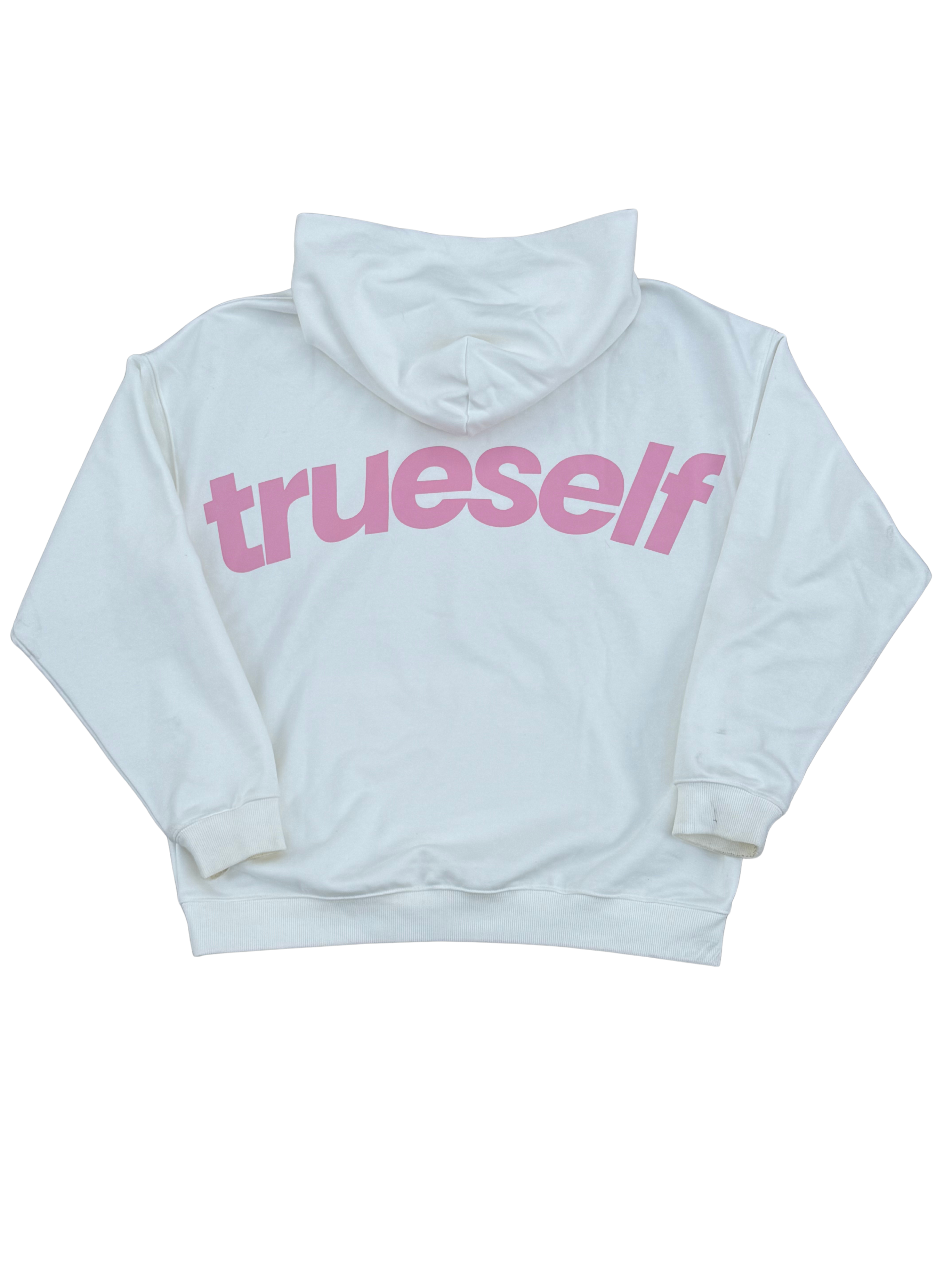 Trueself Hoodie - White/Pink